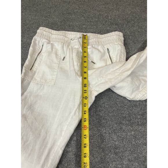 Athleta Cabo Linen Pant Jogger 10 Resort Coastal Minimalist Capsule Luxury Beach - Picture 10 of 13